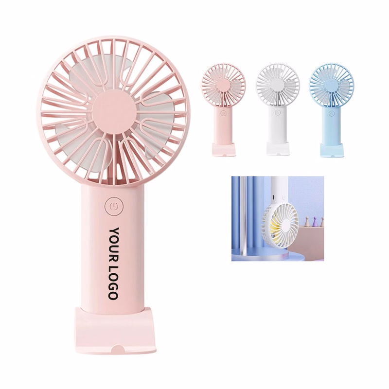 Personal Plastic Fan with Silkscreen Logo
