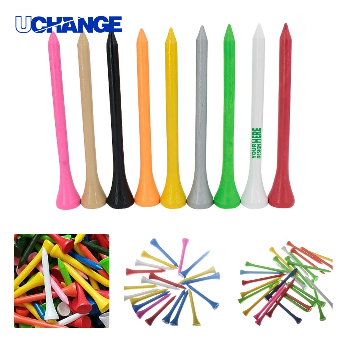 Custom Colorful Wooden Golf Tees for Promotions 1