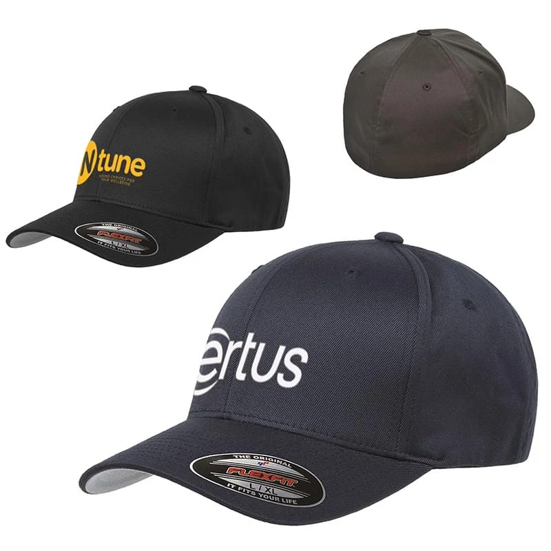 Flexfit Adult Wooly 6 Panel Cap (Structured Fitted) 1