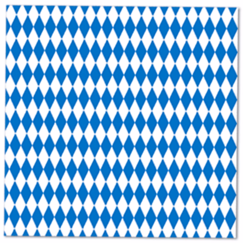 Oktoberfest Blue & White Luncheon Napkins