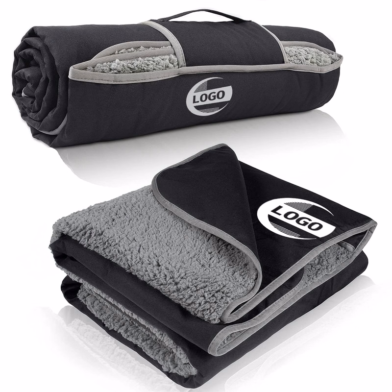 Custom Foldable Waterproof Outdoor Sherpa Blanket