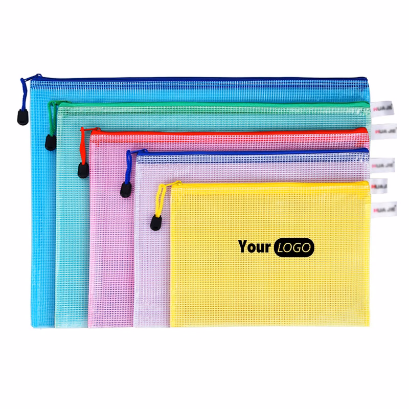 Portable Waterproof Plastic document storage bag file folder