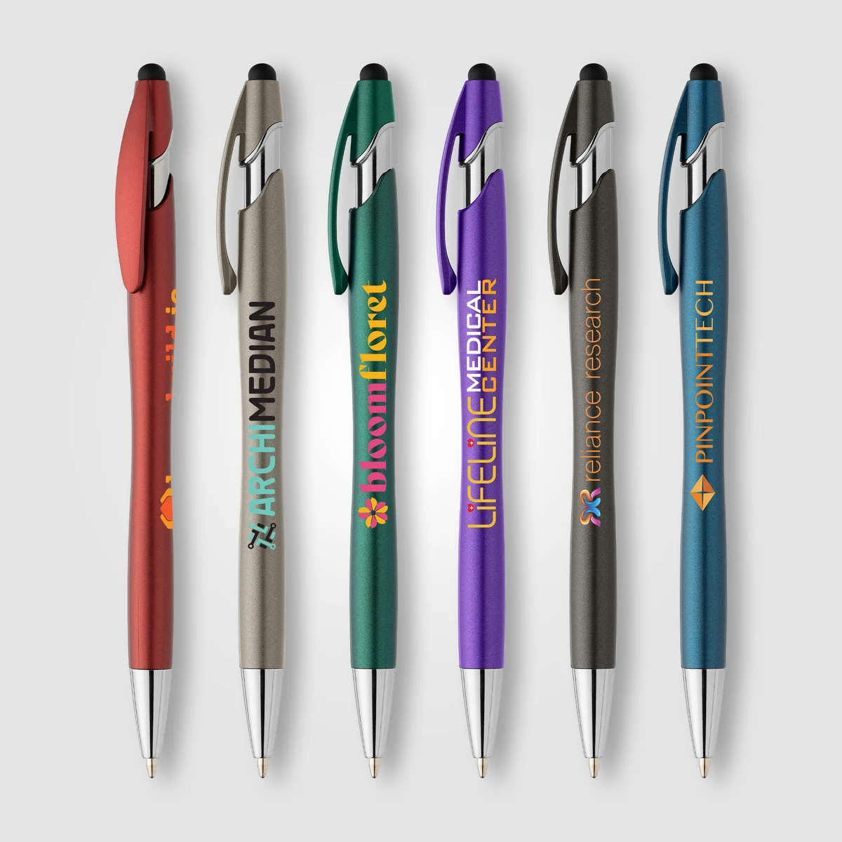 La Jolla Recycled Plastic Metallic Stylus Pen 1