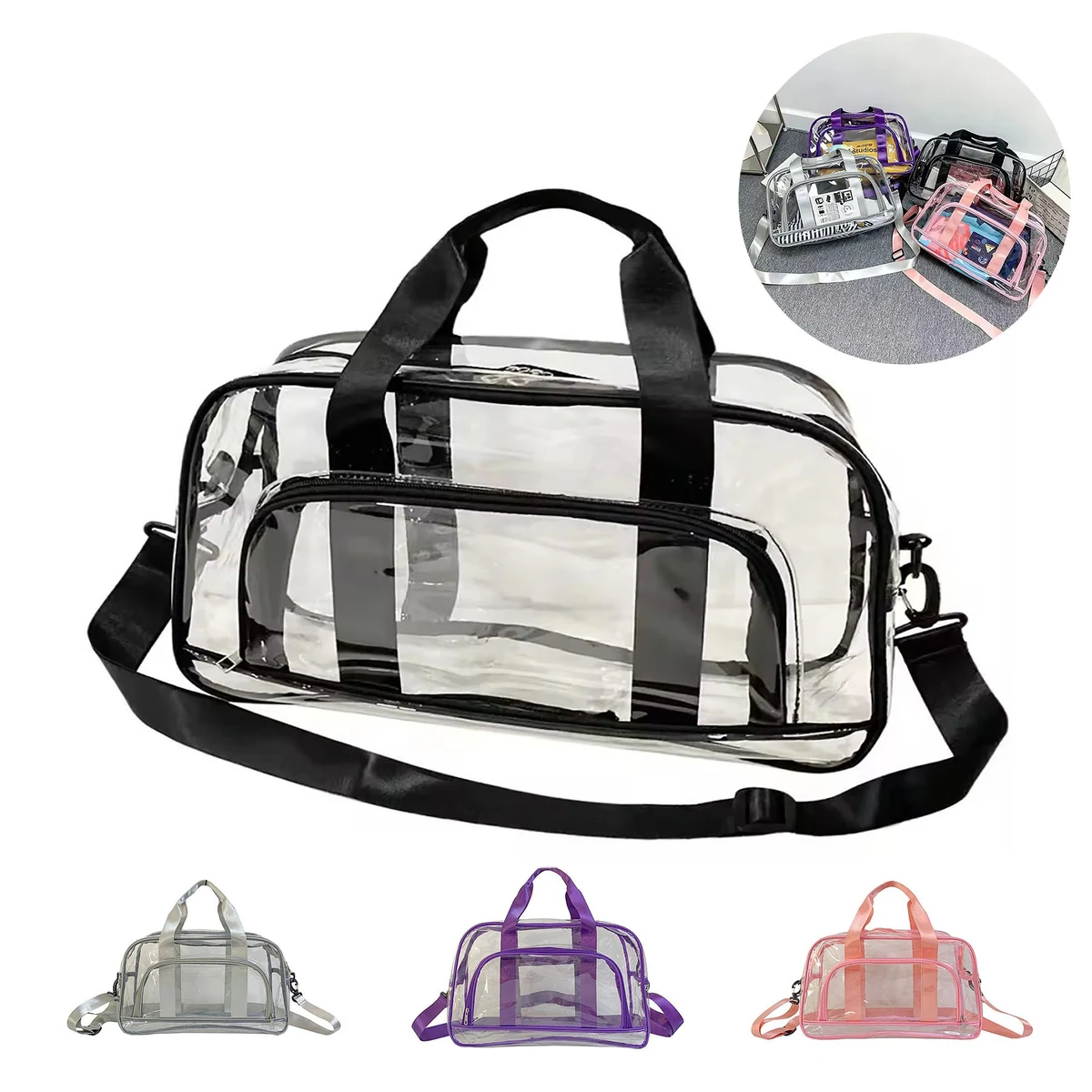 Large PVC Lucency Travel Bag 1