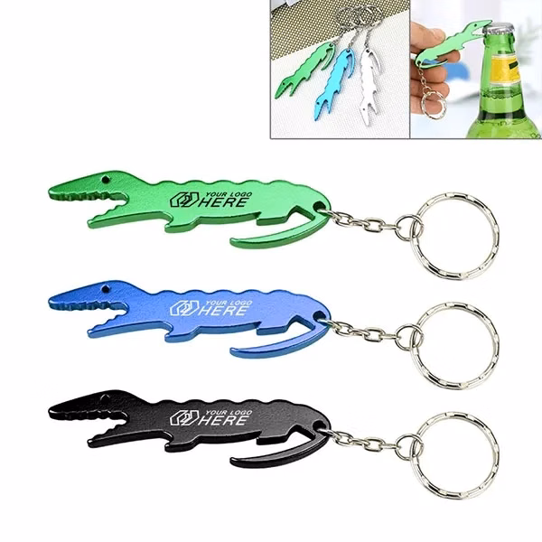 Alligator Shaped Bottle Opener Keychain