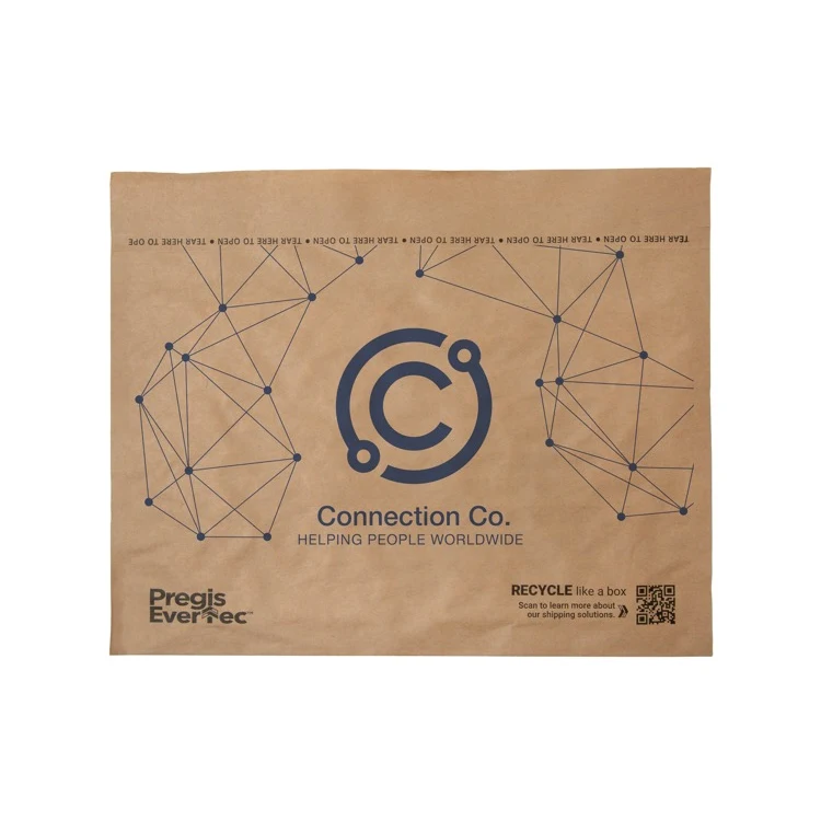 One Color Recyclable Cushioned Natural Paper Mailer (14" x 9") 1