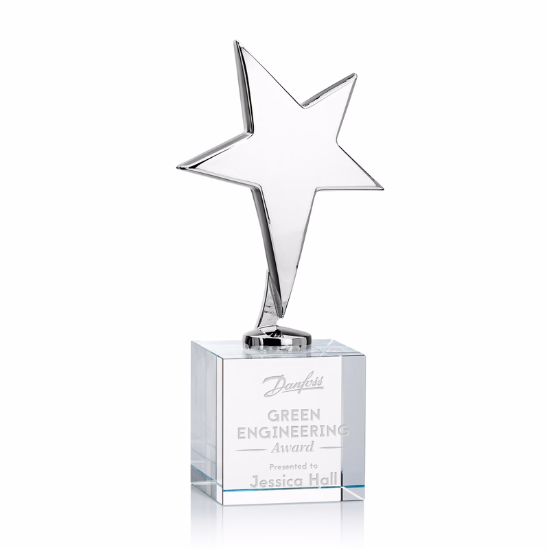 Tuscany Chrome Star on Granby Base - Clear