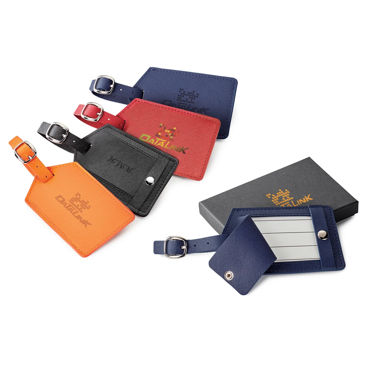 Toscano Genuine Leather Luggage Tag 1