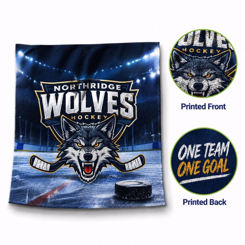 24Hr Express Ship - Colored Microfiber Dri-Lite Terry Skate, Cooling, Rally Towel, 10x10, Sublimated