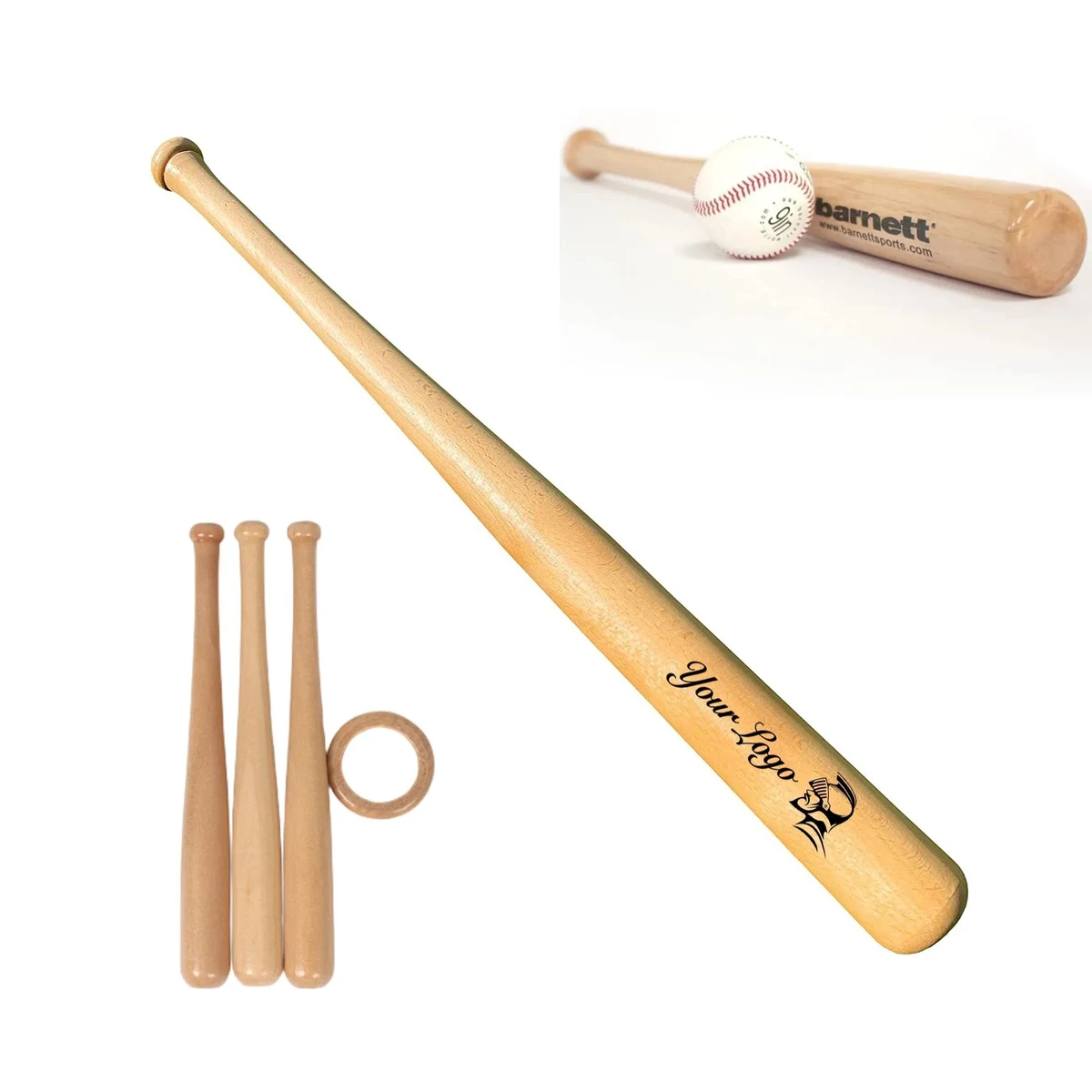 MOQ50 Customized Mini Baseball Bat 1