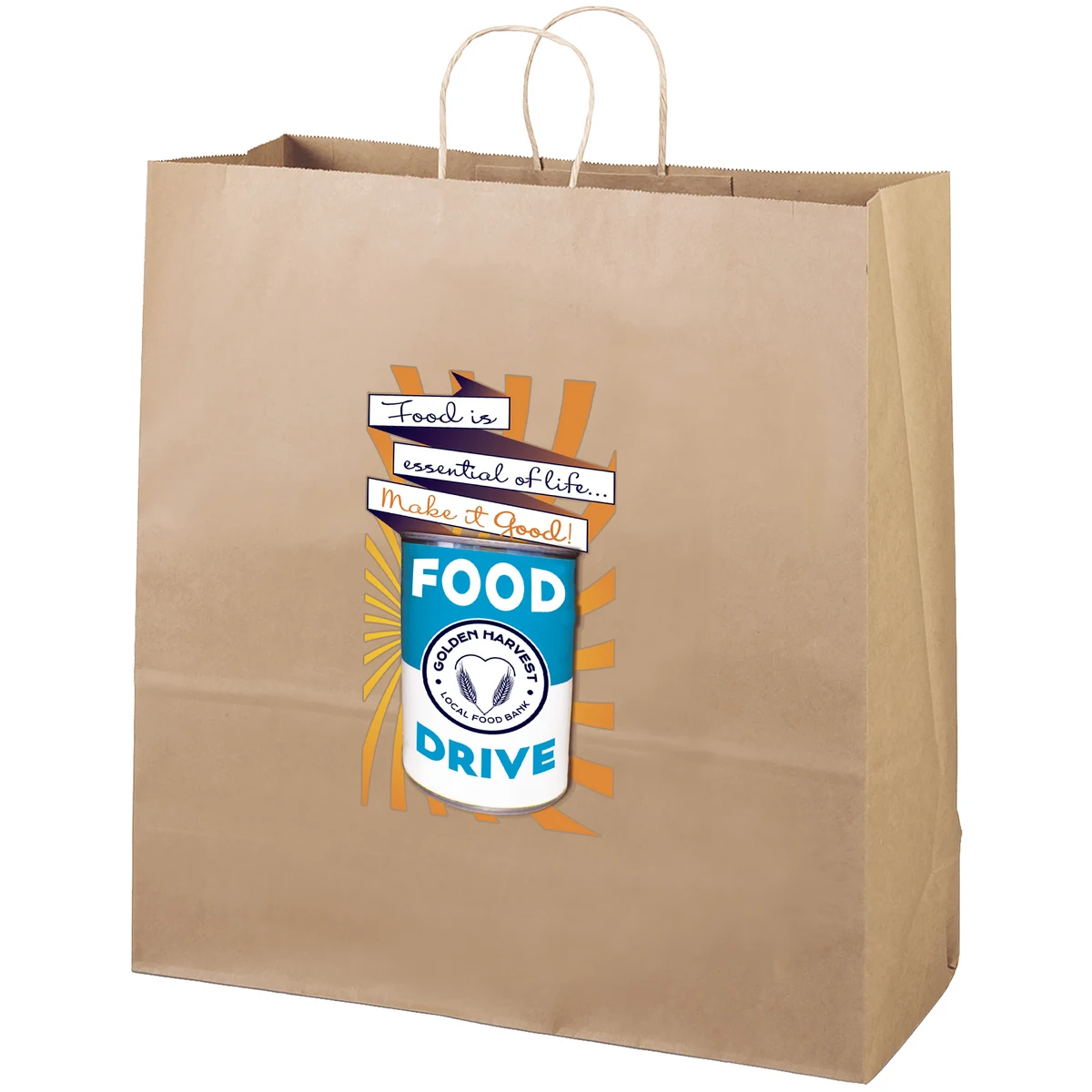 Eco Duke - Kraft-Brown Shopper - ColorVista 1