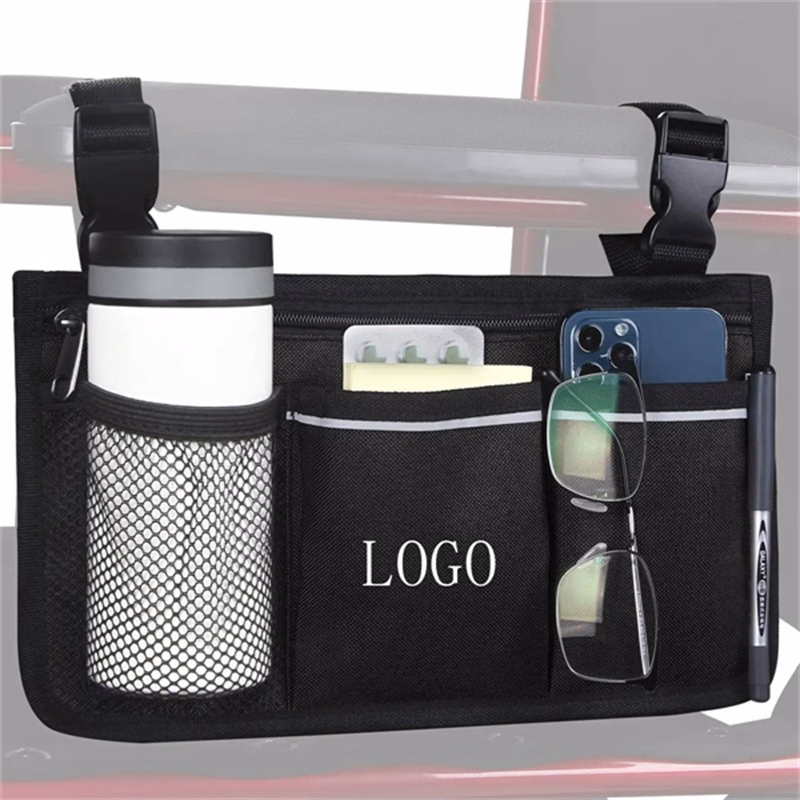 Wheelchair Side Organizer Storage Bag