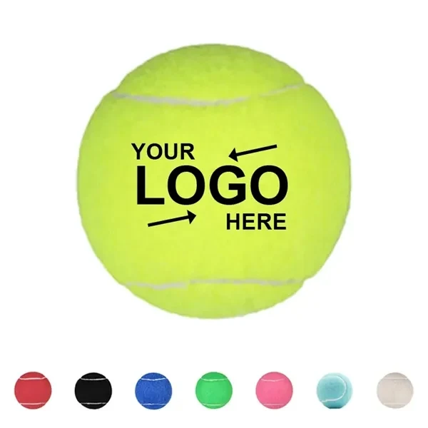 Custom 2.52 Inch Polyester Felt Rubber Tennis Ball — Professional Sports Giveaway 1