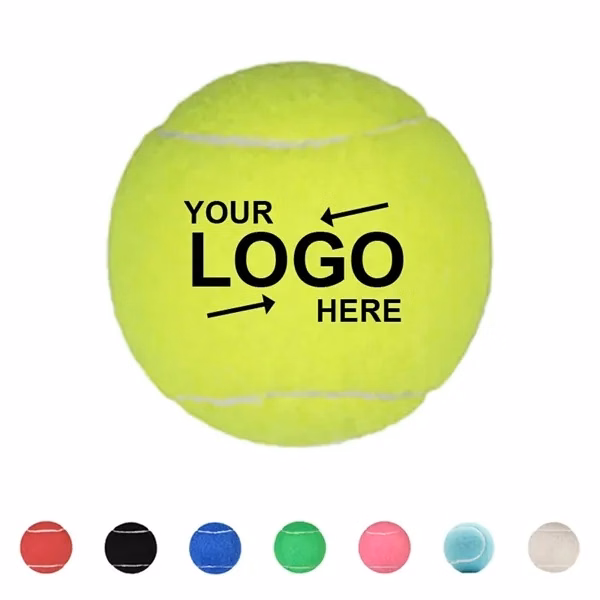 Custom 2.52 Inch Polyester Felt Rubber Tennis Ball — Professional Sports Giveaway