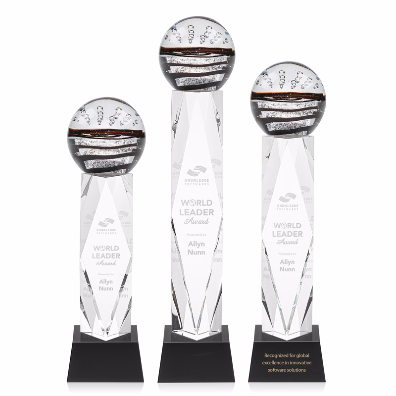 Serenity Award on Toscana Base - Black