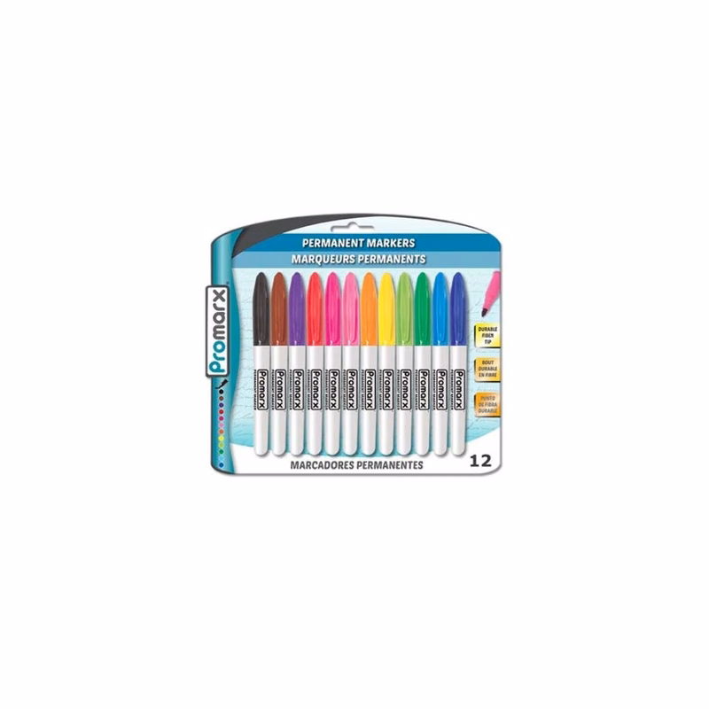 Permanent Marker Sets - 12 Count
