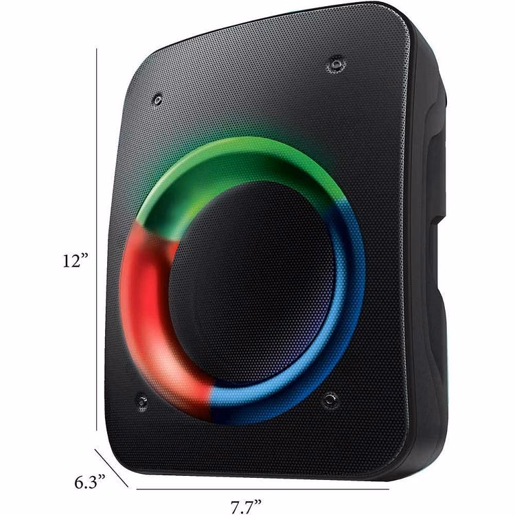 Large Wireless LED Party Speakers - Black