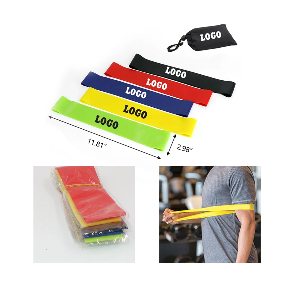 Versatile 5 - Levels Resistance Bands Exercise Set with Complimentary Carry Bag 1
