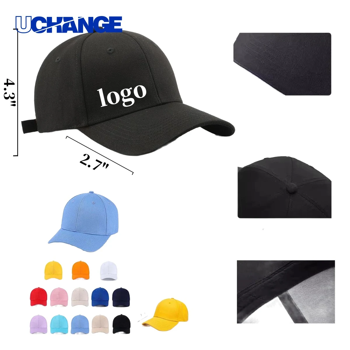Minimalist Cotton Baseball Cap 1