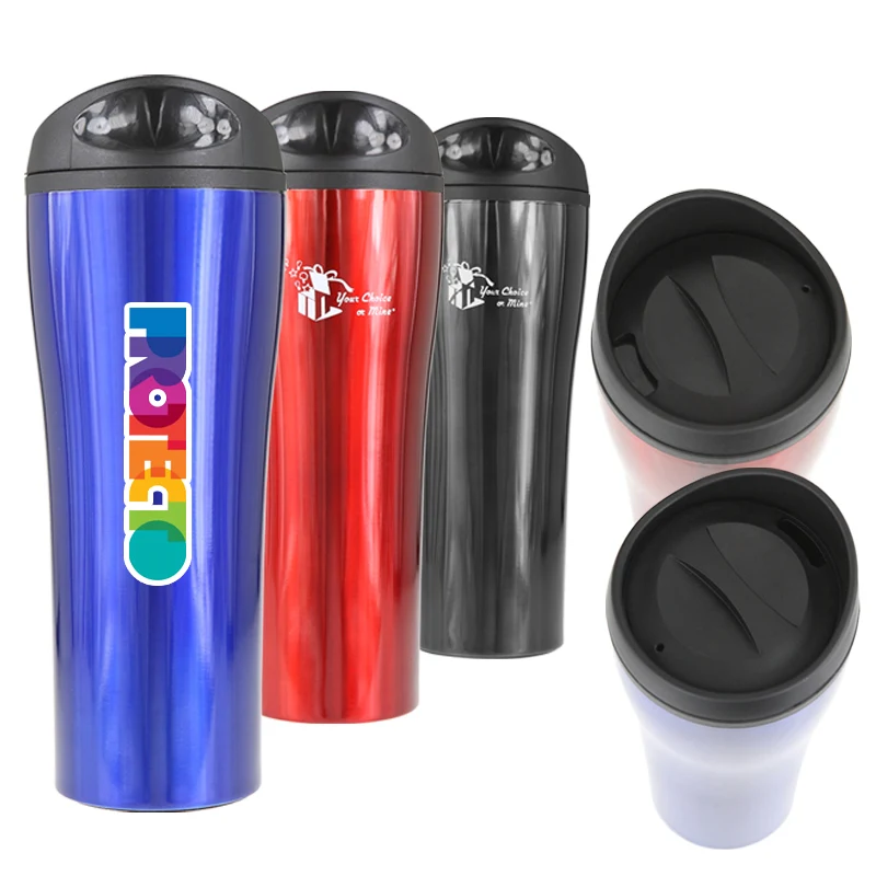 16 Oz. Madison Double Wall Stainless Steel Tumbler (Blue) 1