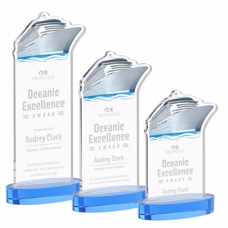 Voyager Award on Alberton Base - Sky Blue