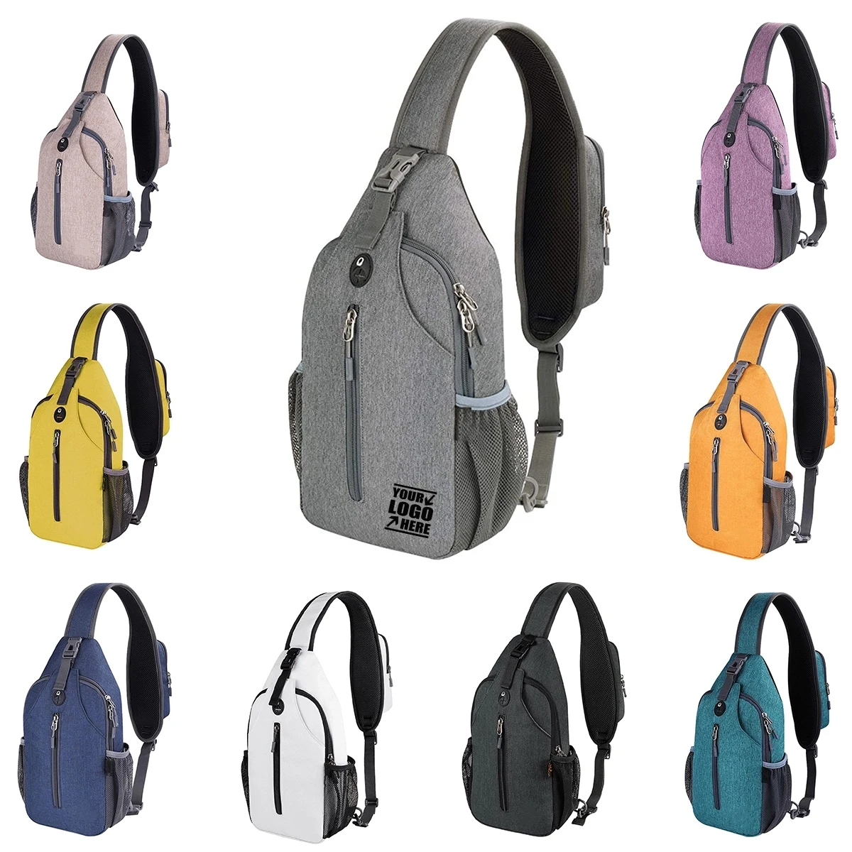Travel Hiking Crossbody Sling Chest Backpack Bag 1