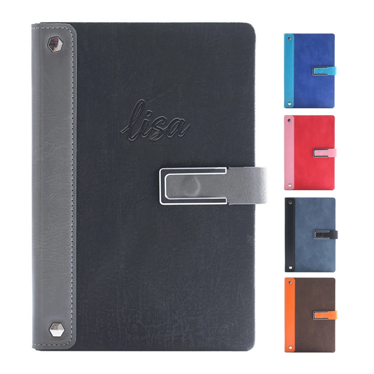 A5 PU Leather Business Notebook w/ Buckle 1