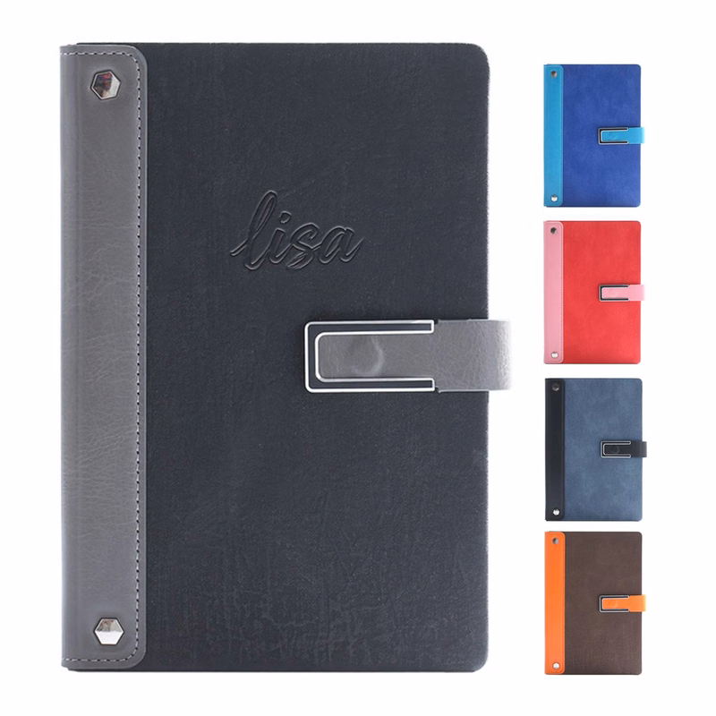 A5 PU Leather Business Notebook w/ Buckle