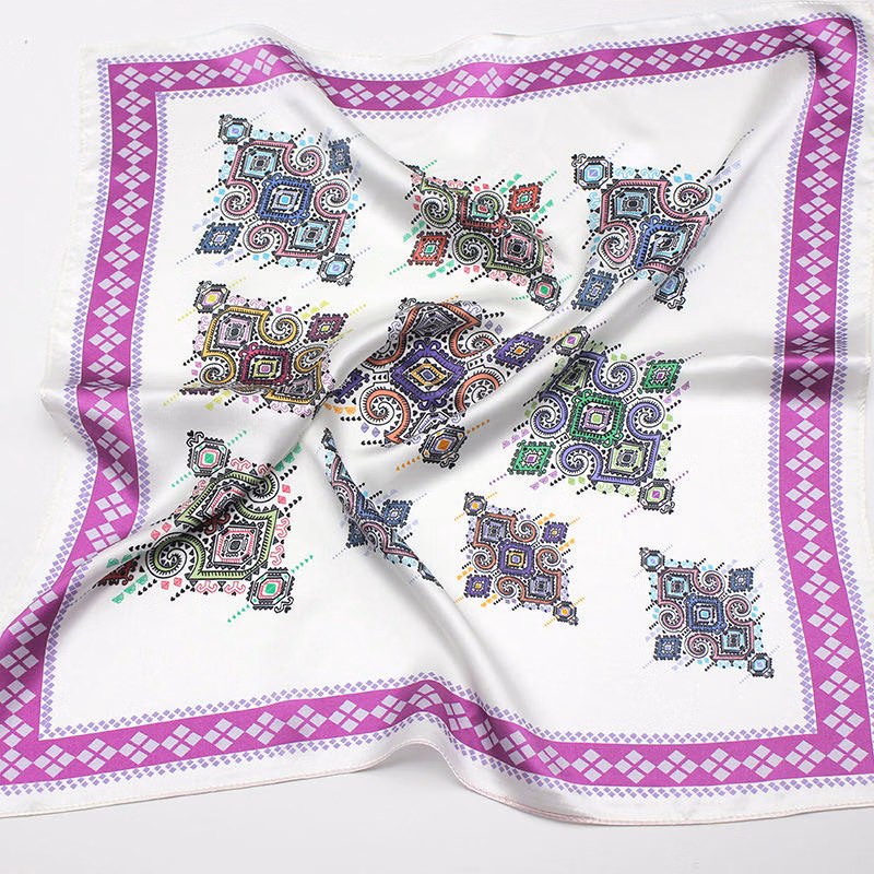 23"x 23"--Custom Silk Square Scarf w/ Fashion Pattern
