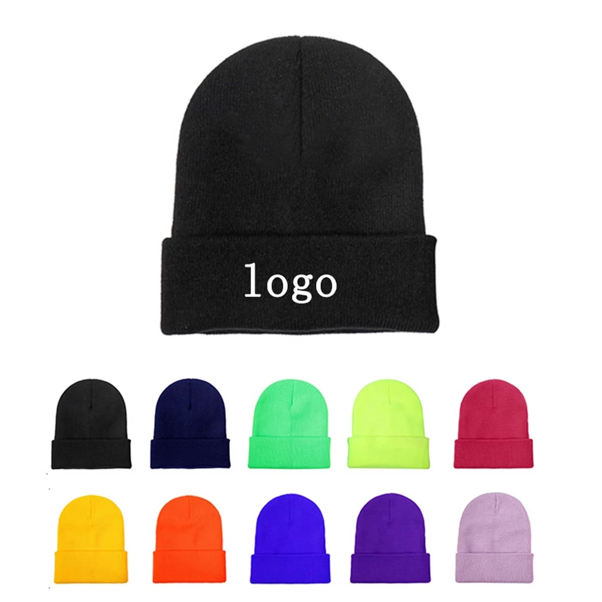 Solid Color Knitted Hat 1