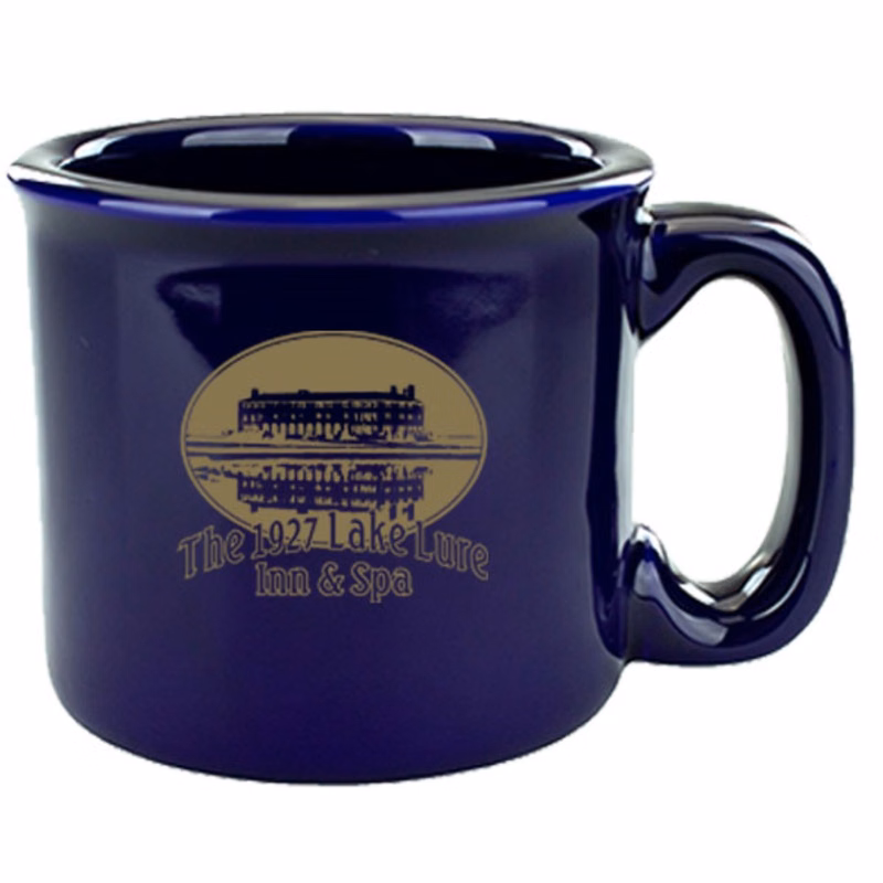 15 oz Yosemite Western Campfiree Mug - Cobalt Blue