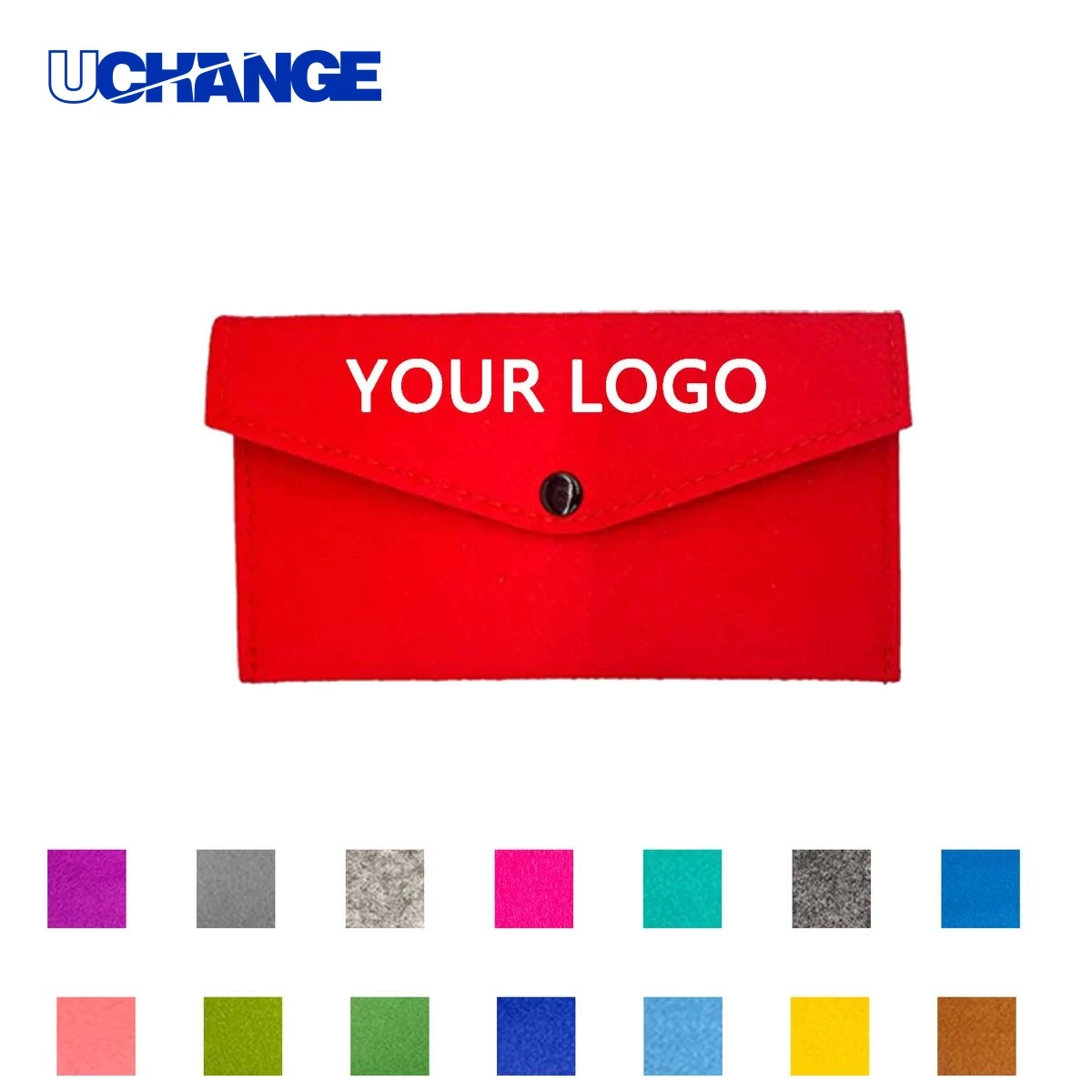 Custom Logo Felt Phone Wallet Sleeve 1