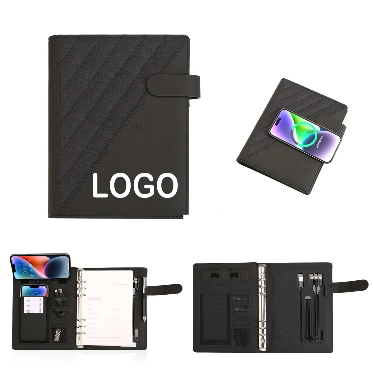 Manager Binder Folder With Data Cable 1