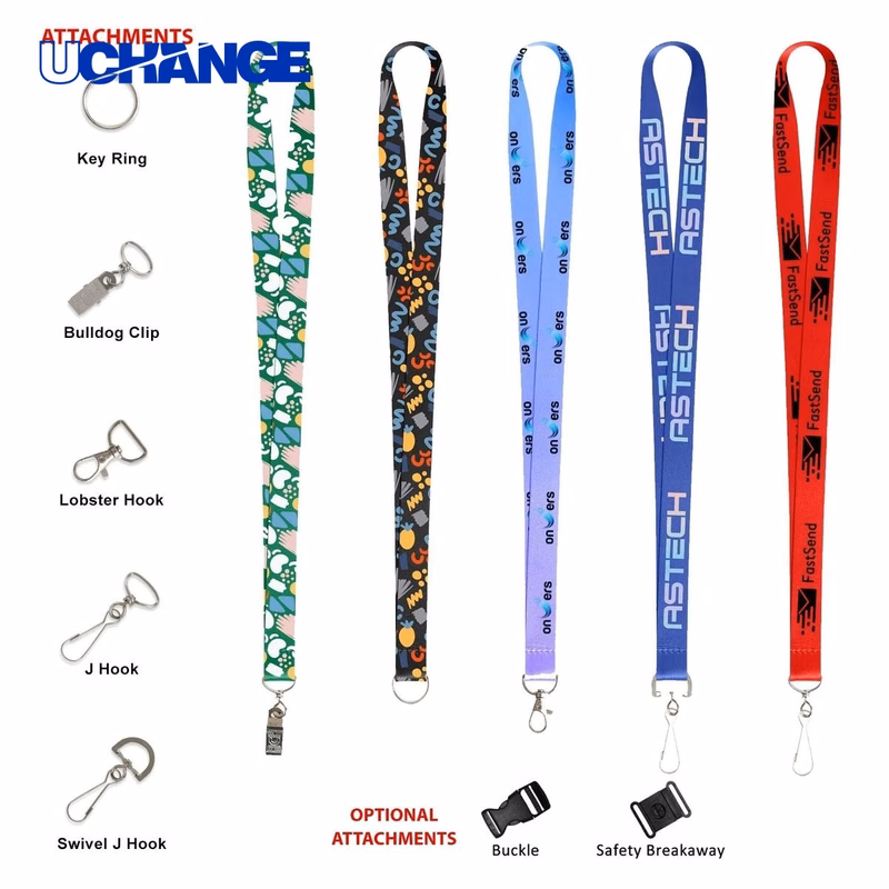 3/4-Inch Custom Printed Polyester Lanyard for Promotions