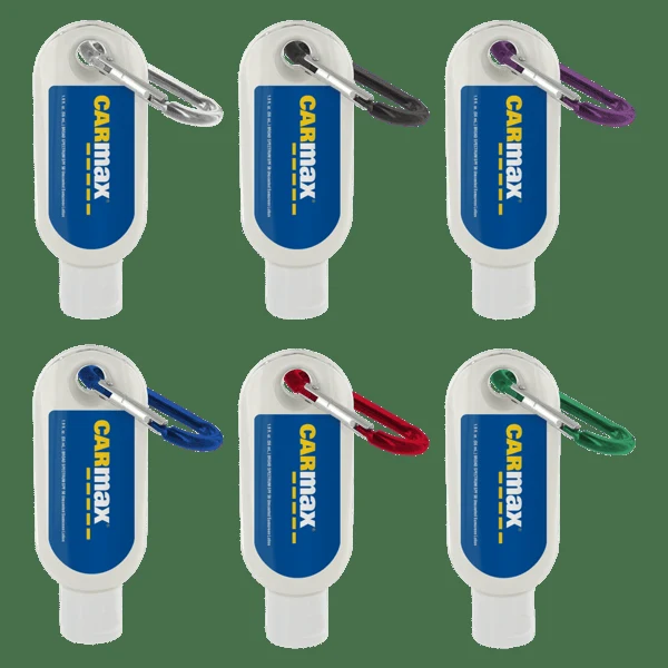 1.9 oz SPF 50 Sunscreen in Clear Bottle with Carabiner 1