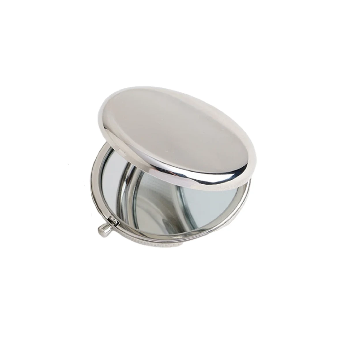 Stainless Steel Folding Pocket Makeup Mirror 1