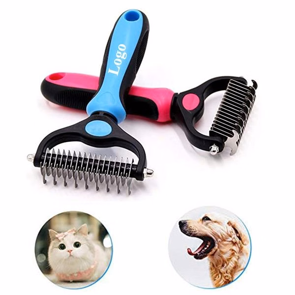 2 Sided Undercoat Rake Pet Grooming Brush Tool