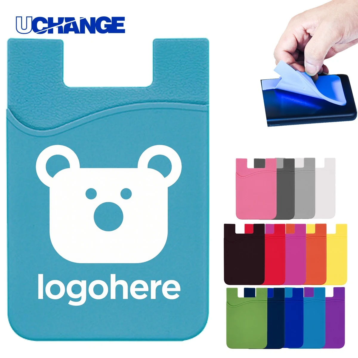 Slim Sticky Card Holder for Phone Back 1