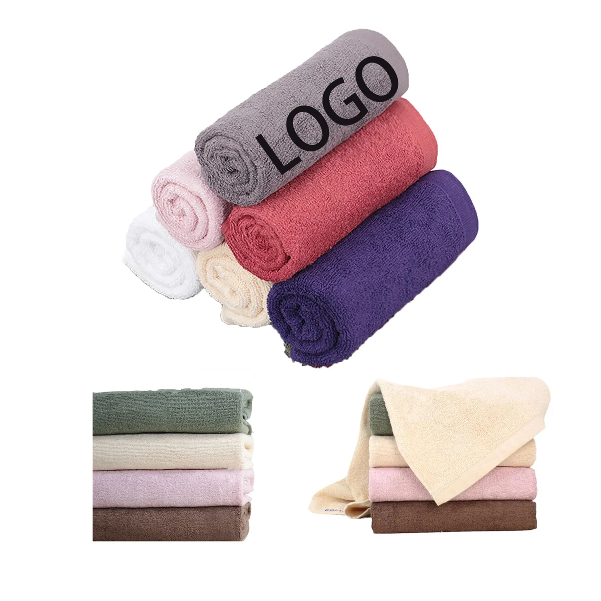 Absorbent & Soft Cotton Hand Towels 1
