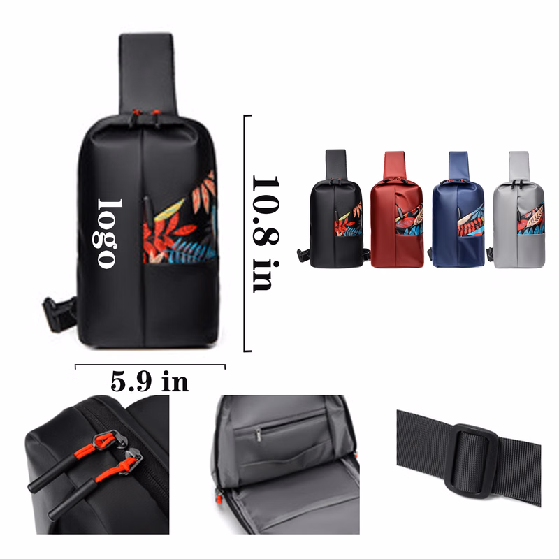 MOQ 30 Customizable Outdoor Single Shoulder Chest Bag In Full Color