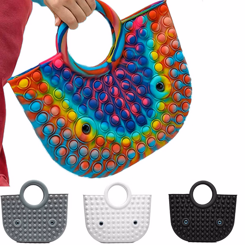 Fashion Newest Push It Pop Fidget Toy Popit Handbag Bag