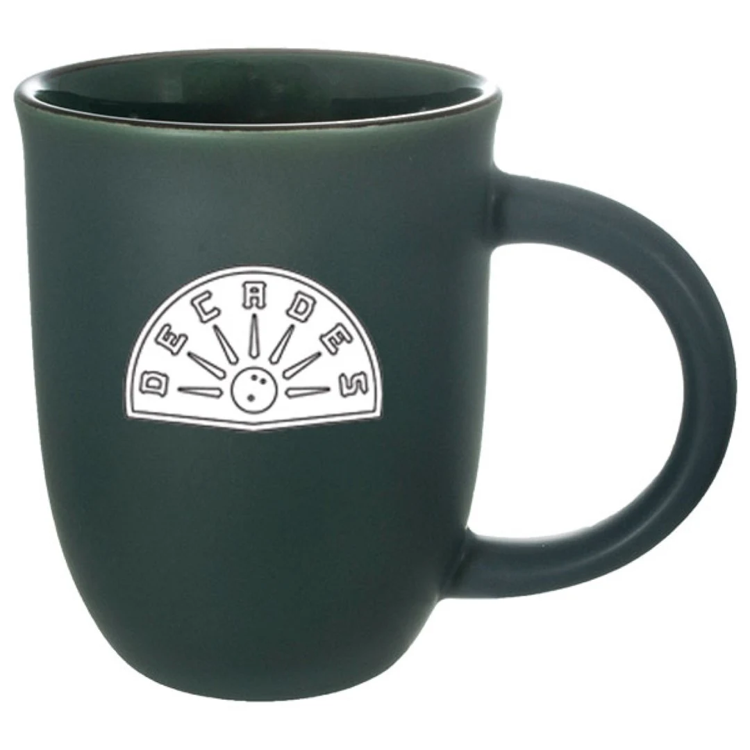 14 oz Salem II - Green Matte Satin Custom Mug 1
