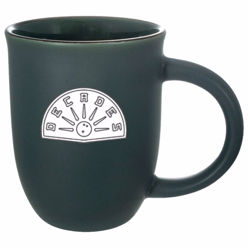 14 oz Salem II - Green Matte Satin Custom Mug
