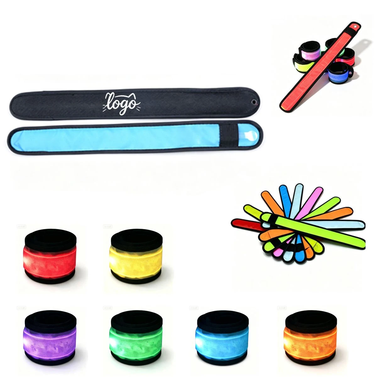 Glow-in-the-Dark Slap Bracelet for Parties 1