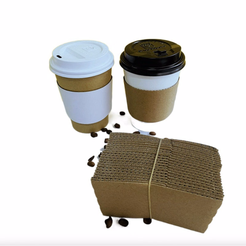 Coffee Cup Sleeves Disposable Double-wall Paper Hot Cold