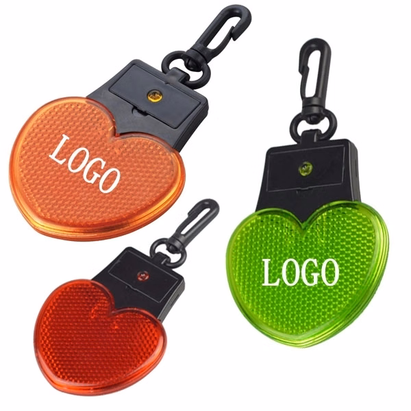 Heart Shaped Flashing Reflector Light