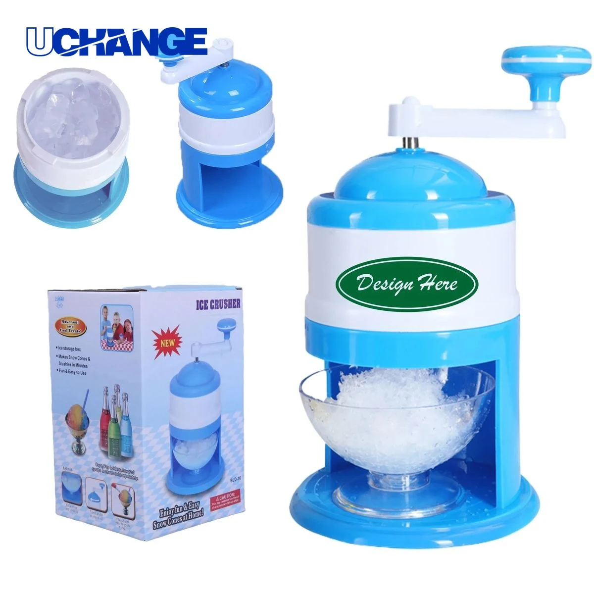 Custom Hand Crank Shaved Ice Maker 1