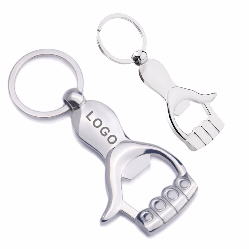 Creative Palm Design Advertising Bottle Opener Key Chain