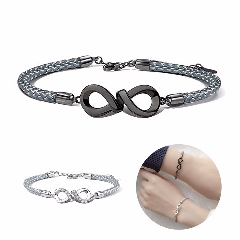 Silver Niche design sense woven bracelet