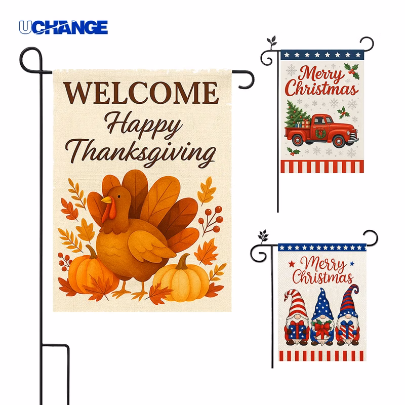 Double Sided Patriotic Garden Flag 12"x18"